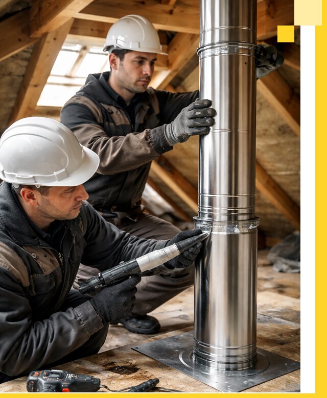 Монтаж дымоходов для каминов в Устях-Куте с гарантией качества