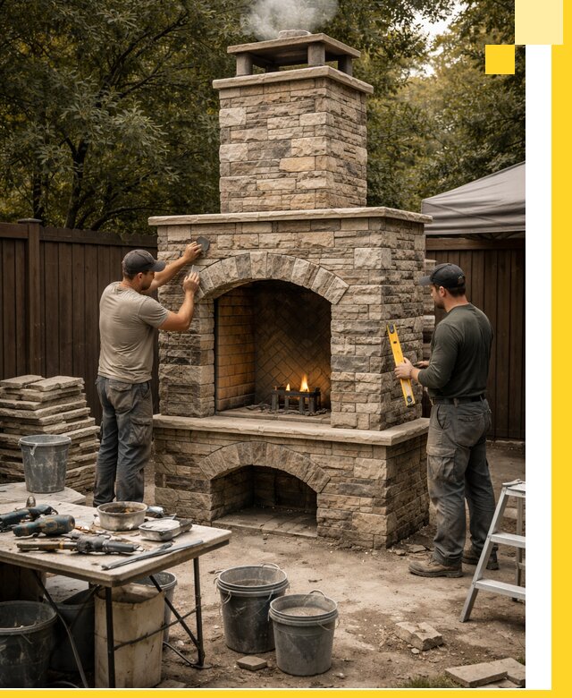 Проектирование и установка уличных каминов в Устях-Куте