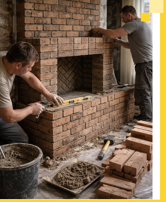 Изготовление и установка кирпичных каминов в Устях-Куте