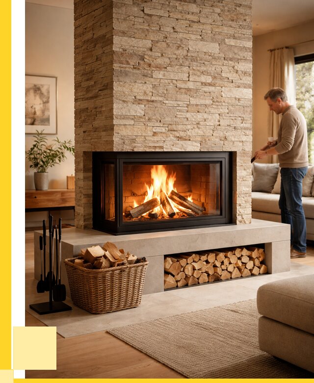 Дровяной камин под ключ в Устях-Куте от 205940 р. | ЭриданУтк