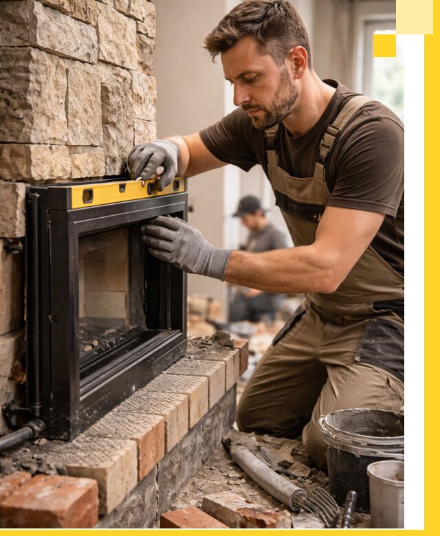 Дровяные камины под ключ в Устях-Куте: монтаж, обустройство