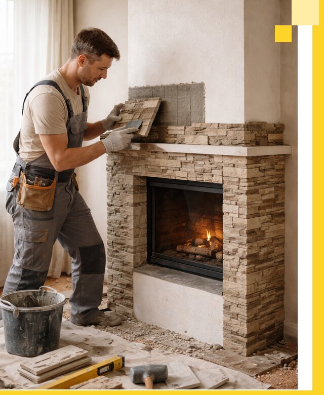 Изготовление и монтаж каминов для дома под ключ в Устях-Куте