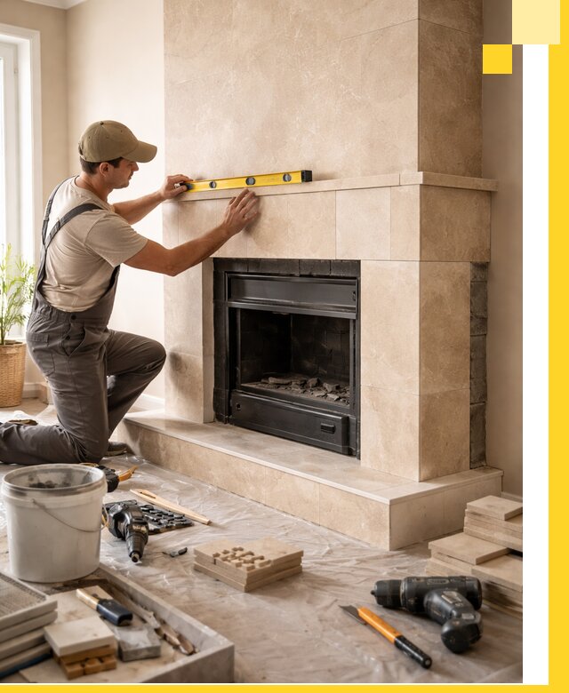 Установка и монтаж каминов в частном доме под ключ в Устях-Куте