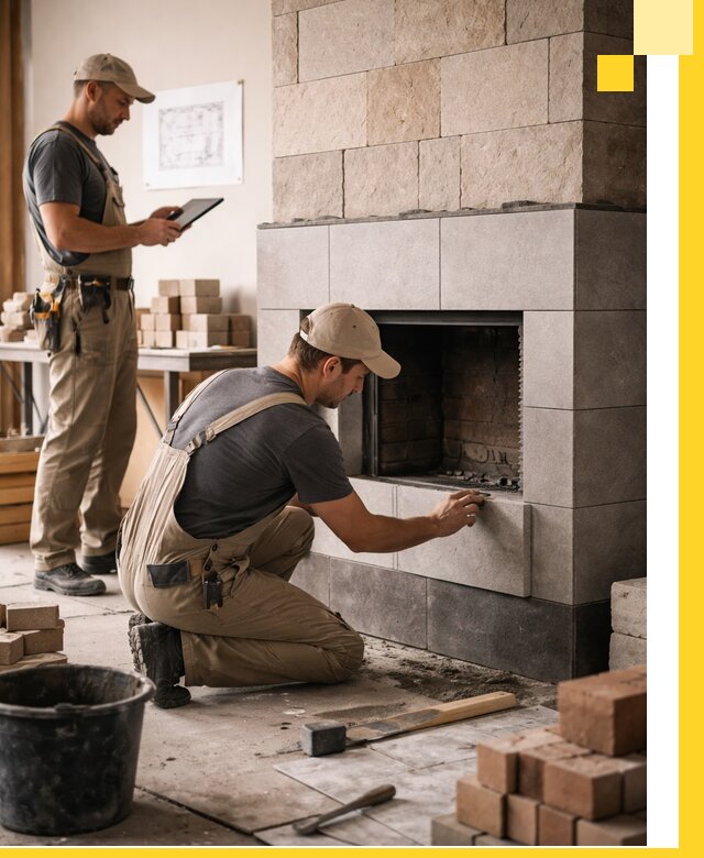 Индивидуальные проекты каминов и каминных систем в Устях-Куте