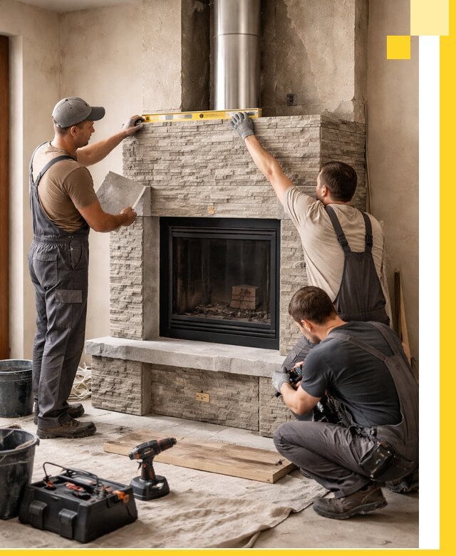 Профессиональный монтаж каминов под ключ в Устях-Куте для дома