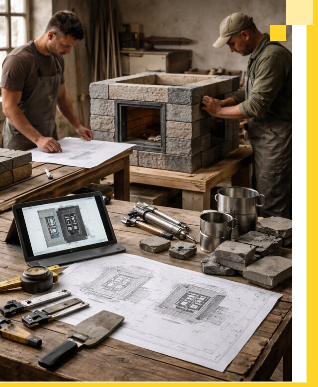 Разработка проектов печей с согласованием и монтажом в Устях-Куте