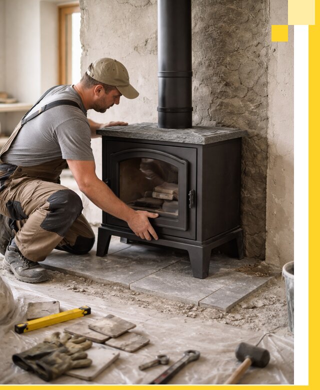 Профессиональный монтаж печей и каминов в Устях-Куте под ключ