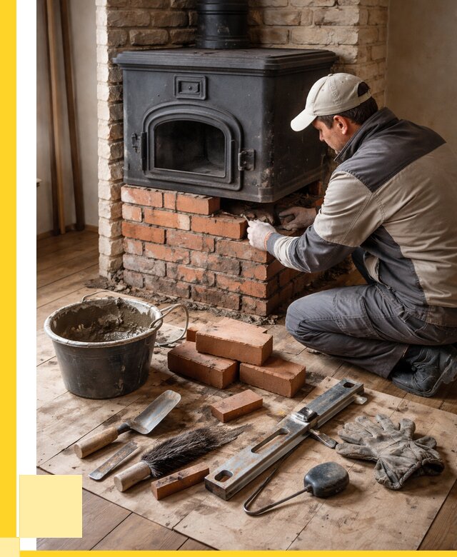 Ремонт печей в Устях-Куте от 12356 р., услуги печника ЭриданУтк