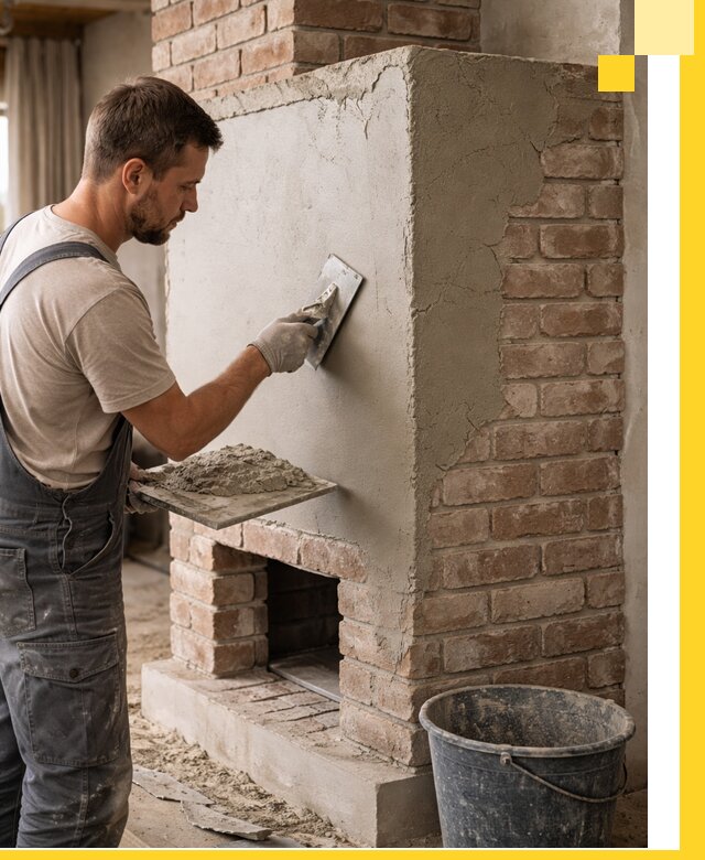 Отделка печей и облицовка каминов в Устях-Куте под ключ