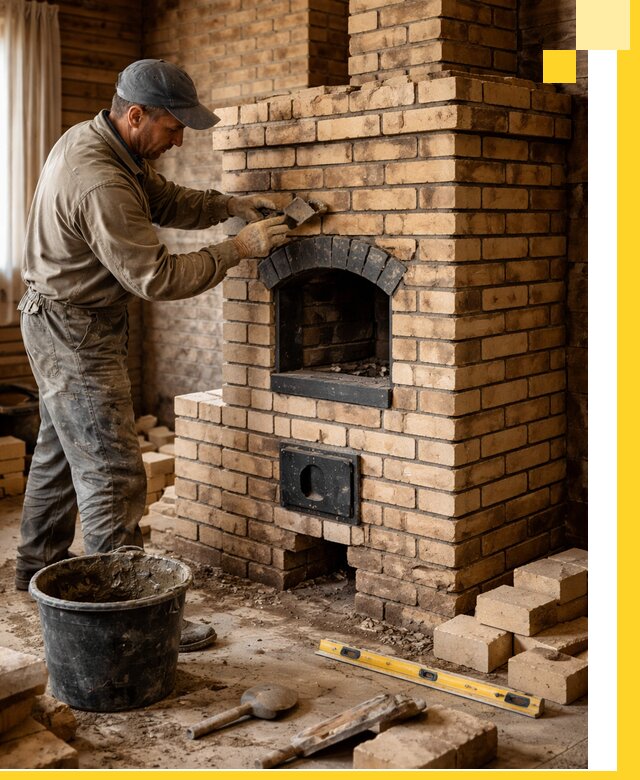 Кирпичные печи под ключ в Устях-Куте: проектирование и кладка