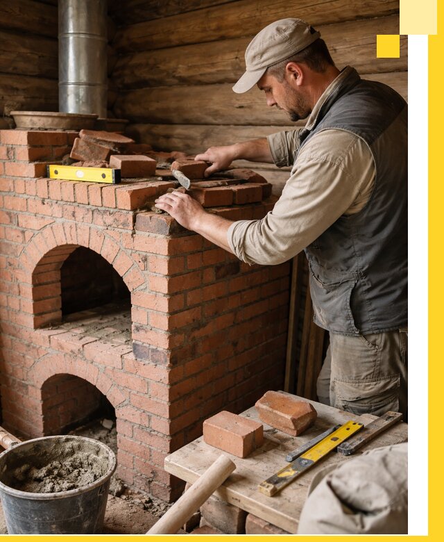 Изготовление и установка русских печей в Устях-Куте под ключ