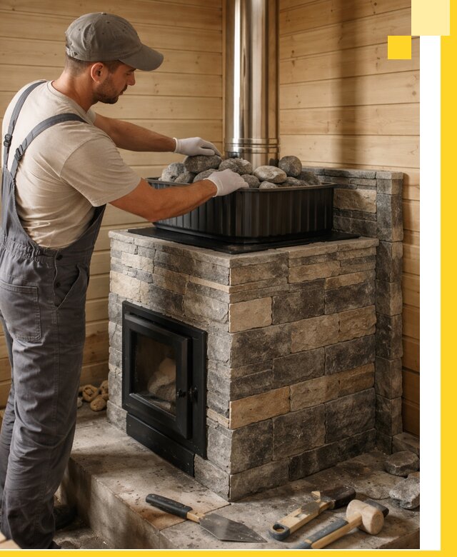 Печи для парной в Устях-Куте, производство, монтаж и обслуживание