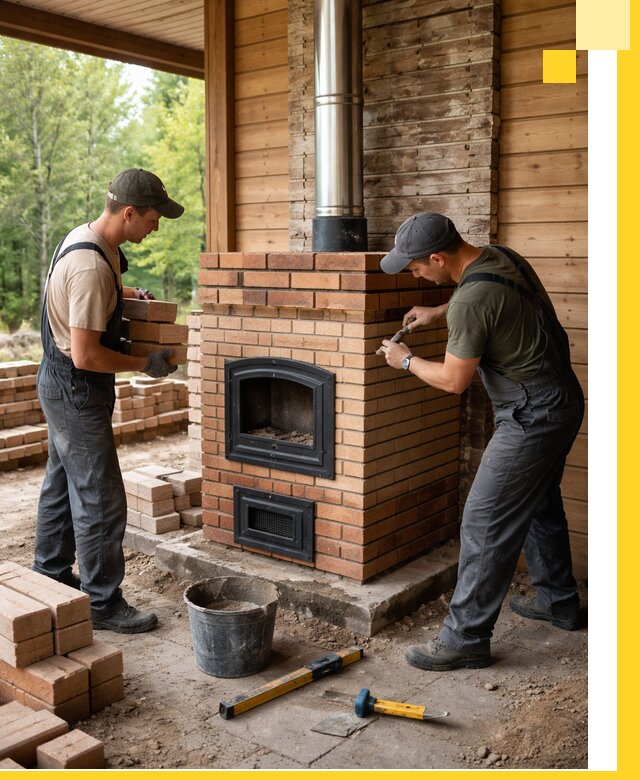 Производство и установка дачных печей под ключ в Устях-Куте