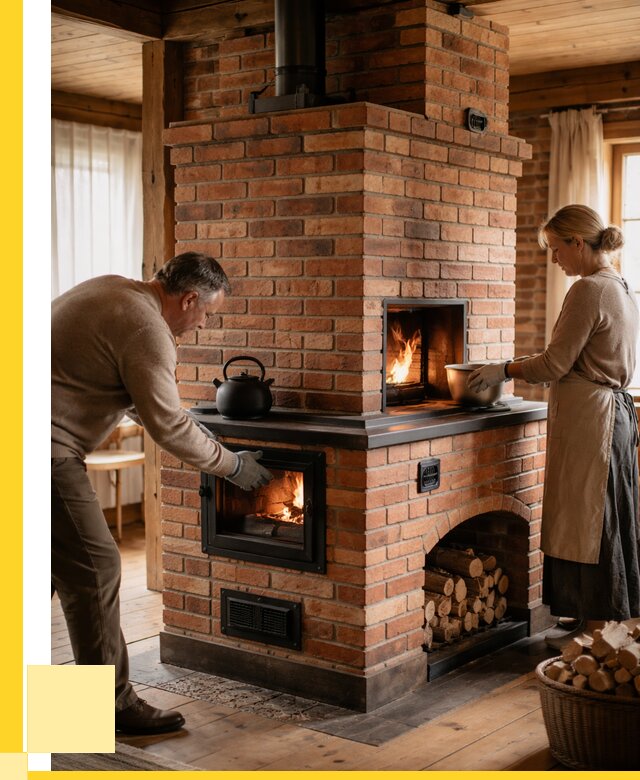 Печи для загородного дома под ключ в Устях-Куте от 82376 р. | ЭриданУтк