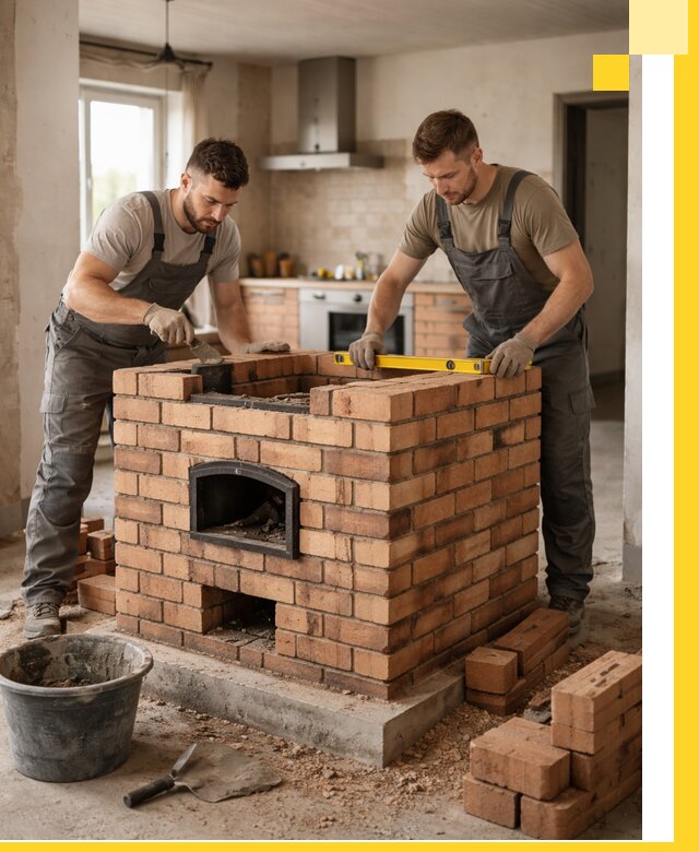 Установка и монтаж печей в частном доме в Устях-Куте под ключ