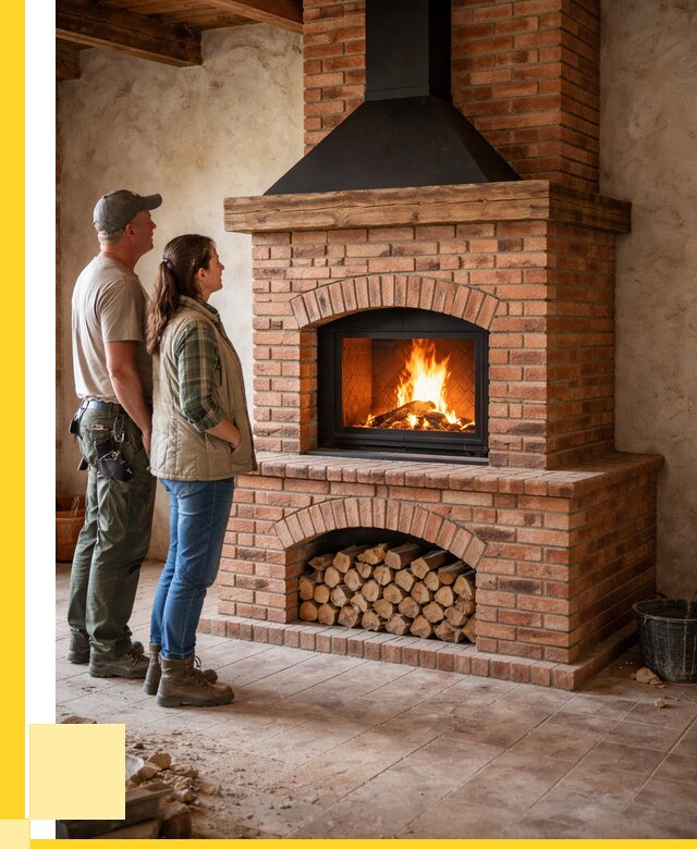 Печи камины из кирпича в Устях-Куте от 123564 р. | ЭриданУтк