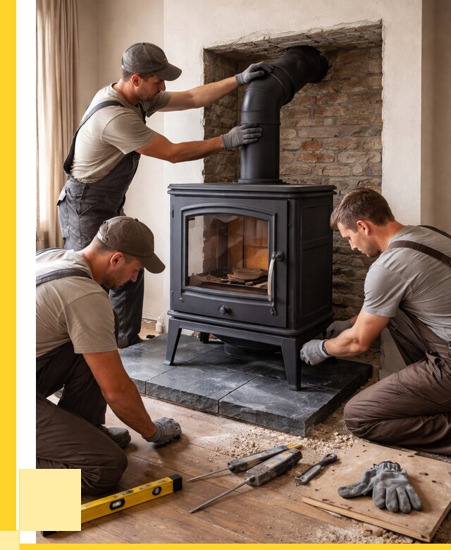Монтаж печи камина в частном доме в Устях-Куте от 25743 р. | ЭриданУтк