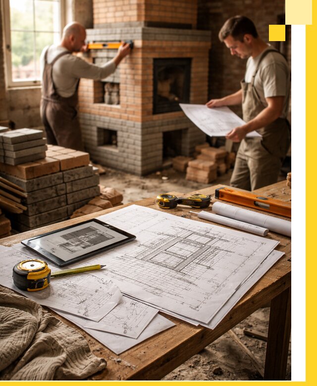 Проекты печей и каминов с индивидуальным дизайном в Устях-Куте