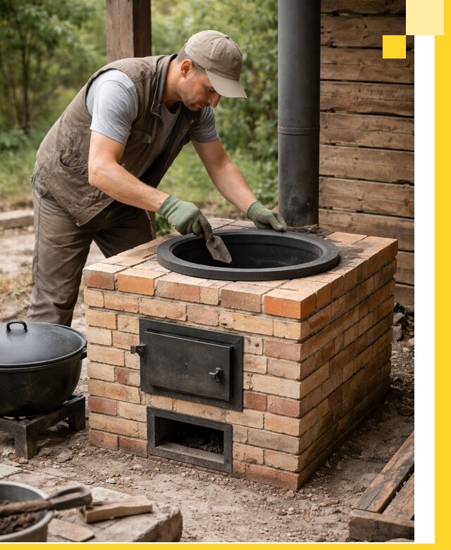 Изготовление и установка печей для казана в Устях-Куте под ключ