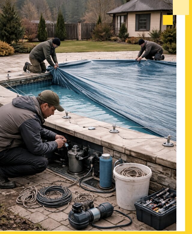 Консервация бассейнов в Устях-Куте: подготовка к длительному хранению