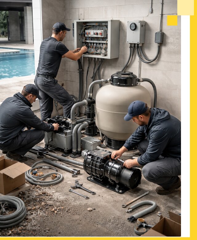 Профессиональный монтаж оборудования для бассейнов в Устях-Куте