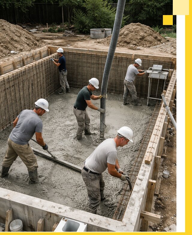 Строительство бетонных бассейнов под ключ в Устях-Куте