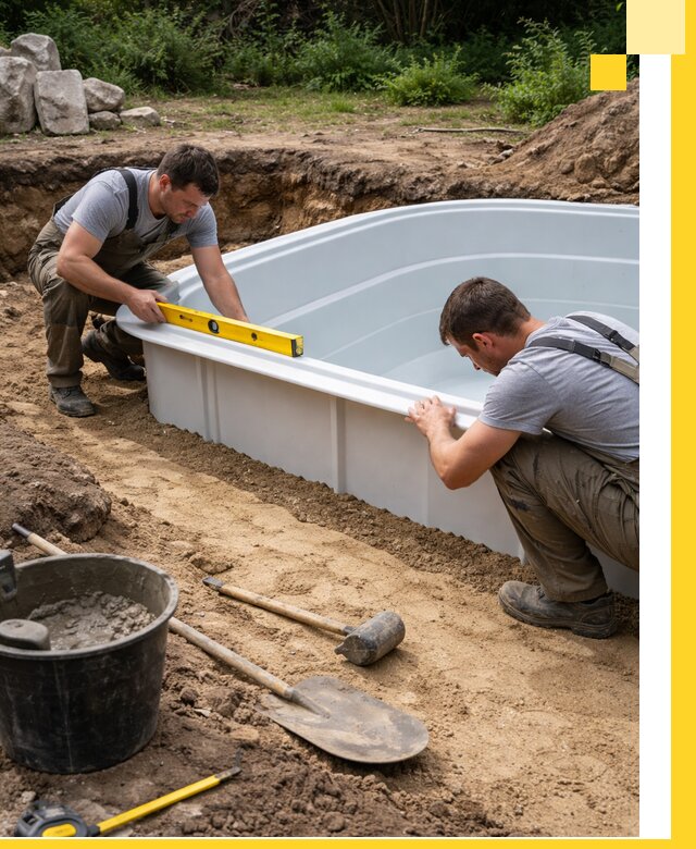 Производство и установка пластиковых бассейнов в Устях-Куте под ключ