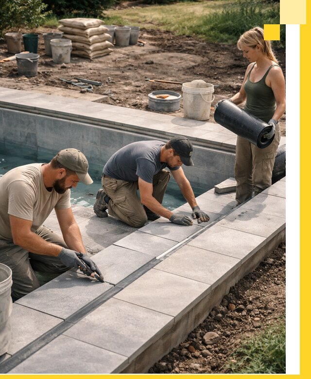 Строительство и монтаж уличных бассейнов под ключ в Устях-Куте