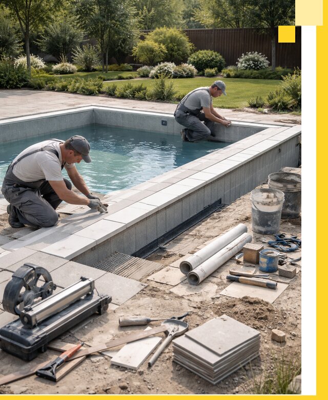 Строительство открытых бассейнов под ключ в Устях-Куте профессионально