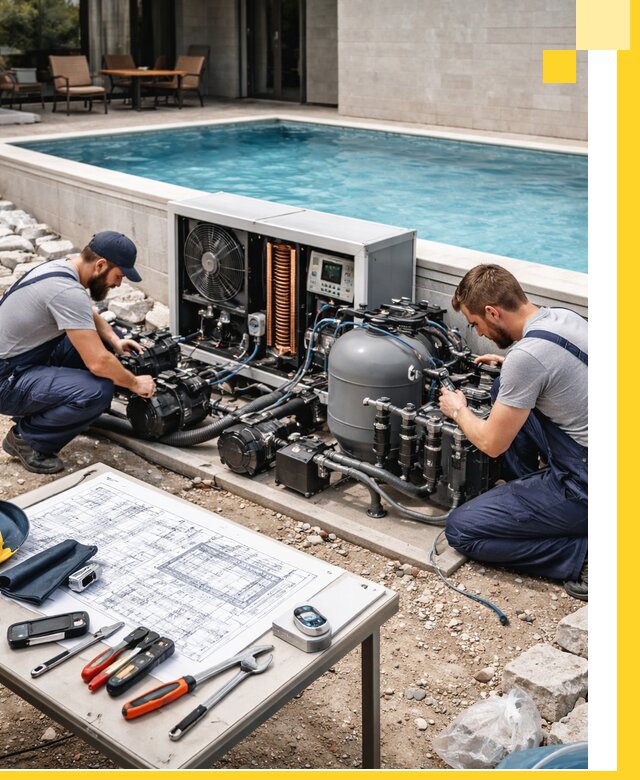 Проектирование и монтаж бассейнов с подогревом в Устях-Куте