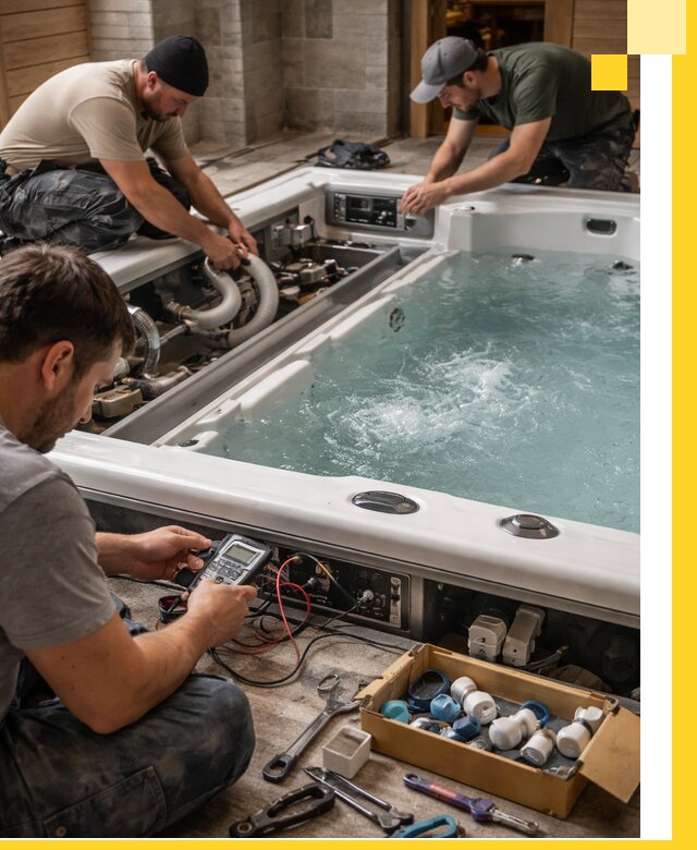 Гидромассажные бассейны под ключ в Устях-Куте, дизайн и монтаж