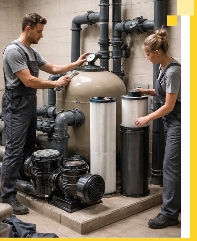 Фильтры и системы фильтрации для бассейнов в Устях-Куте