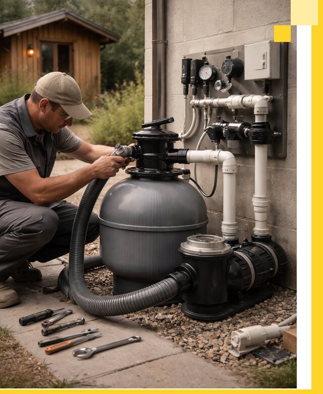 Продажа и монтаж фильтров и насосов для бассейнов в Устях-Куте