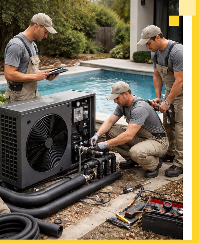 Проектирование и установка тепловых насосов для бассейнов в Устях-Куте