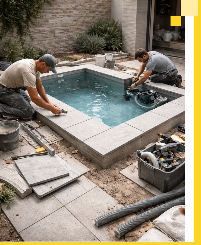 Мини бассейны под ключ в Устях-Куте, дизайн и установка