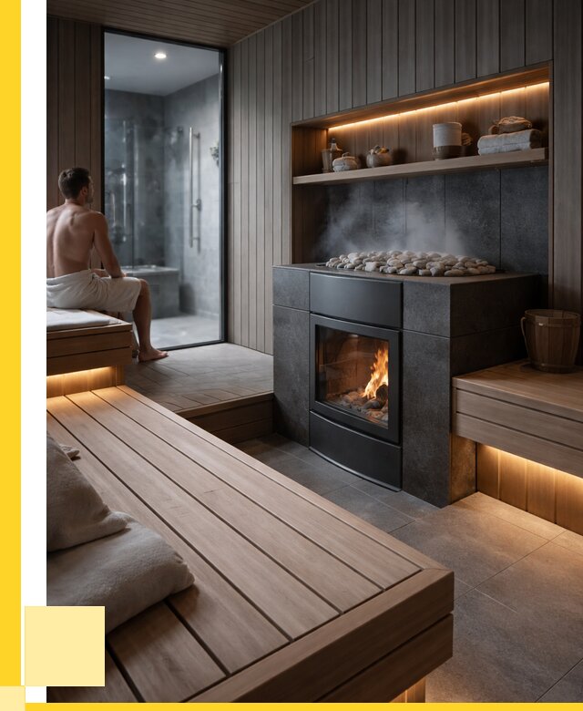 Проект сауны в частном доме в Устях-Куте от 36040 р. | ЭриданУтк