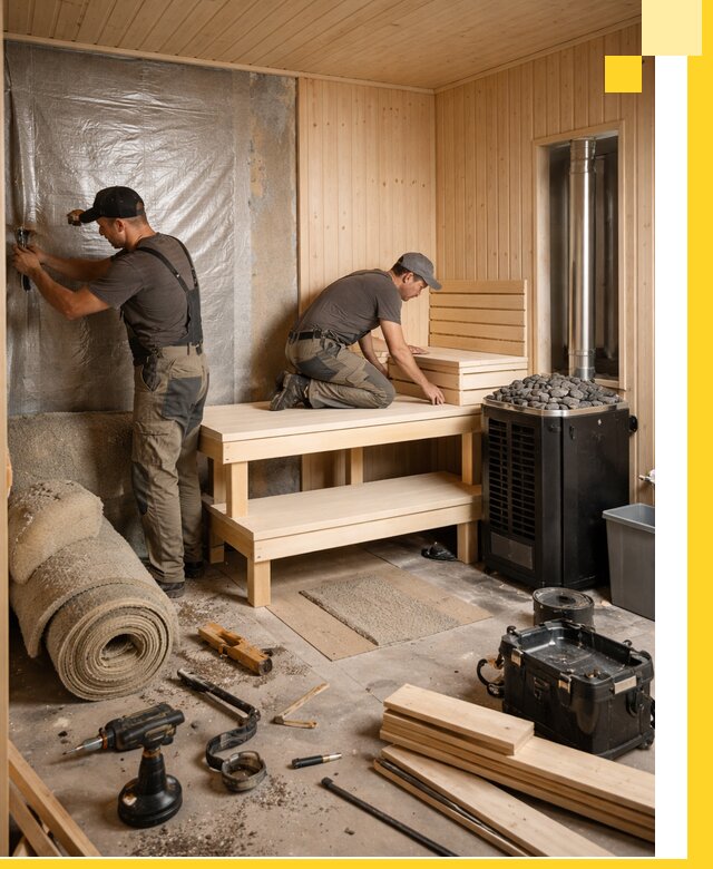 Проекты саун под ключ в Устях-Куте дизайн и строительство