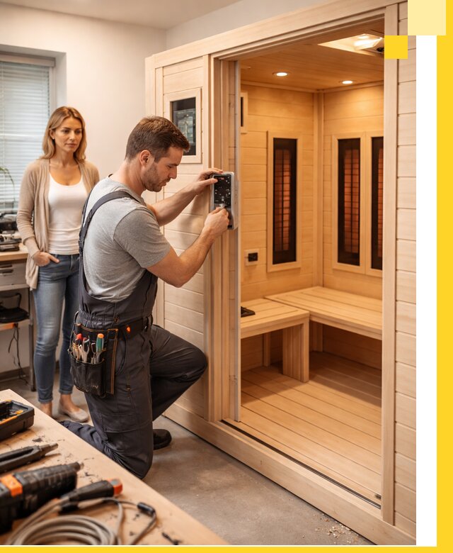 Инфракрасные сауны под ключ в Устях-Куте продажа и установка