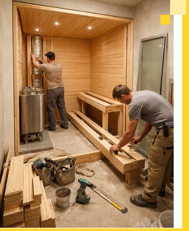 Проектирование и установка домашних саун под ключ в Устях-Куте