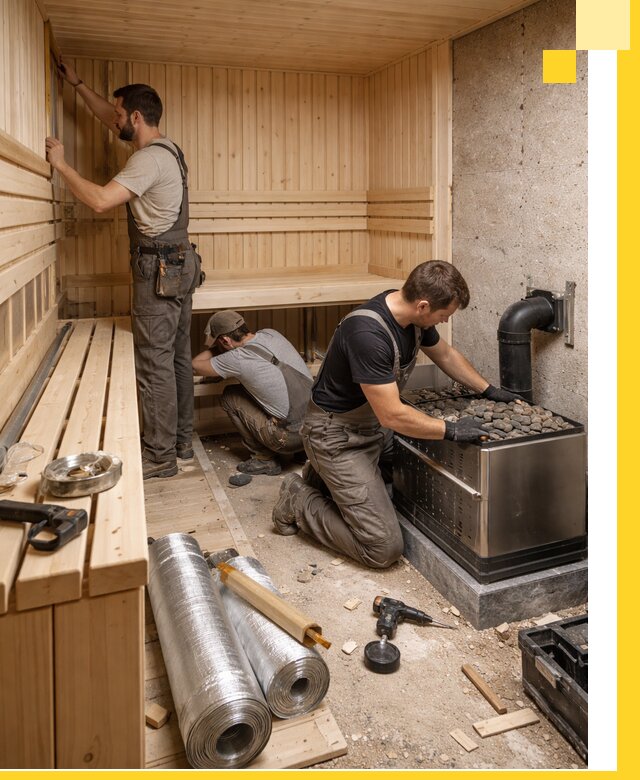 Индивидуальные сауны на заказ в Устях-Куте под ключ, проект и монтаж