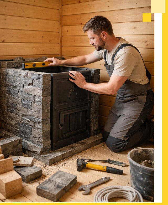 Производство и установка печей для саун под ключ в Устях-Куте