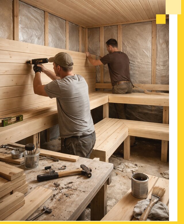 Профессиональная отделка бань и саун под ключ в Устях-Куте