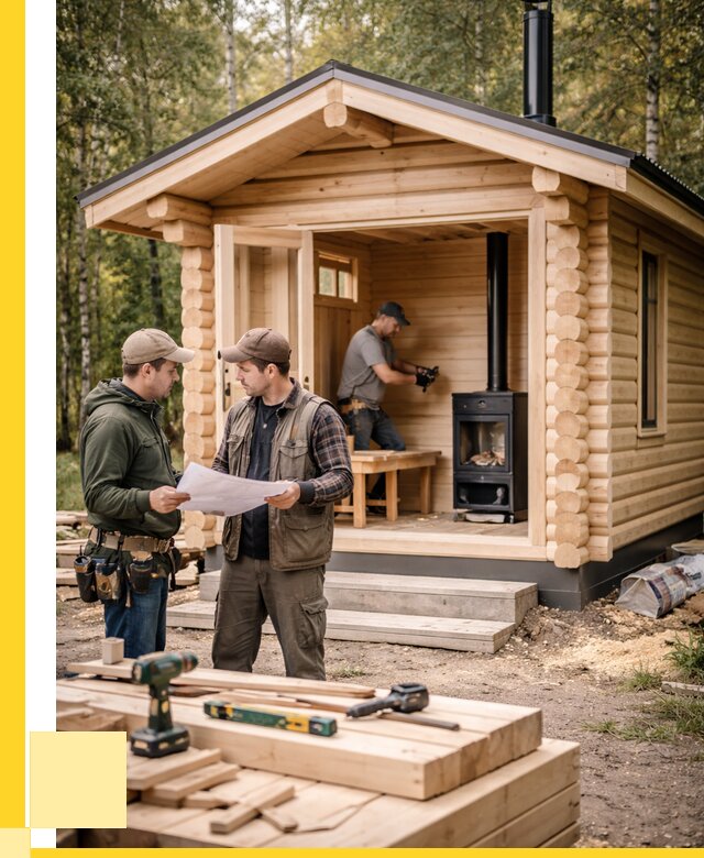 Монтаж бань под ключ в Устях-Куте — от 205940 р. | ЭриданУтк