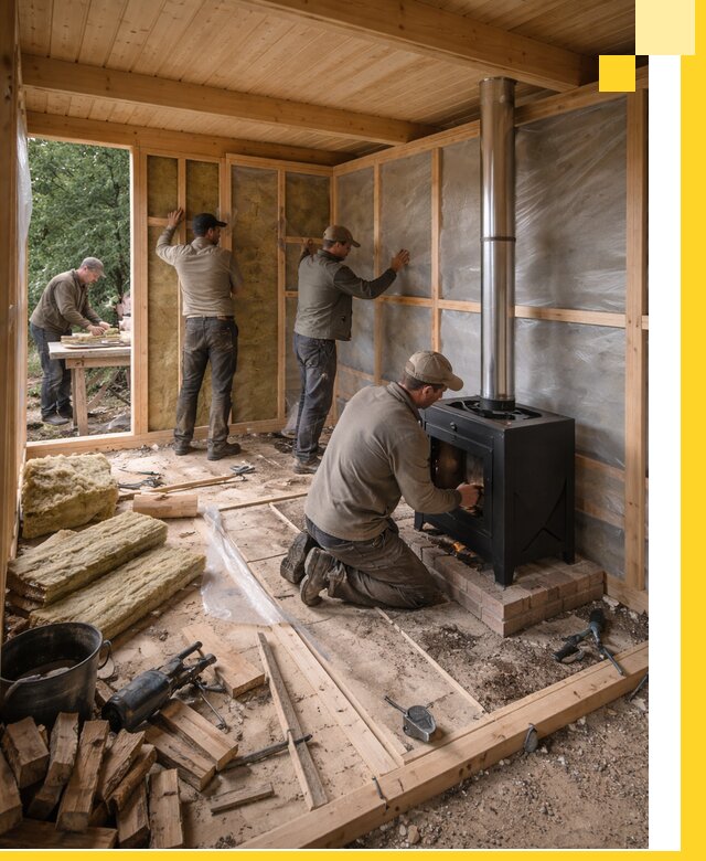 Профессиональный монтаж бань под ключ в Устях-Куте для дома