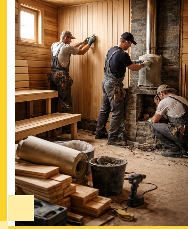 Ремонт бань под ключ в Устях-Куте от 46337 р. | ЭриданУтк