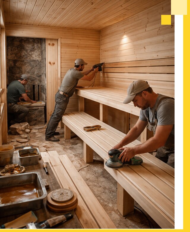 Профессиональная отделка бань в Устях-Куте под ключ, с гарантией