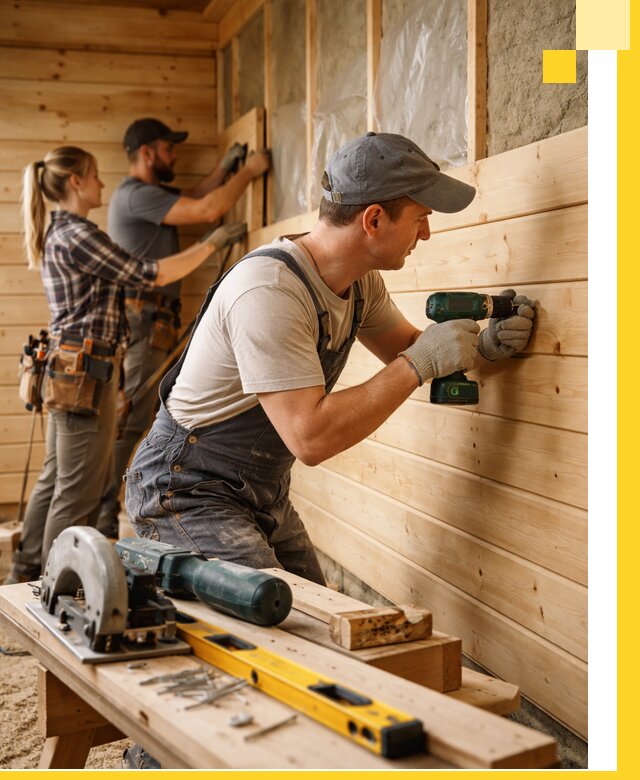 Обшивка бань под ключ в Устях-Куте: отделка стен и потолков