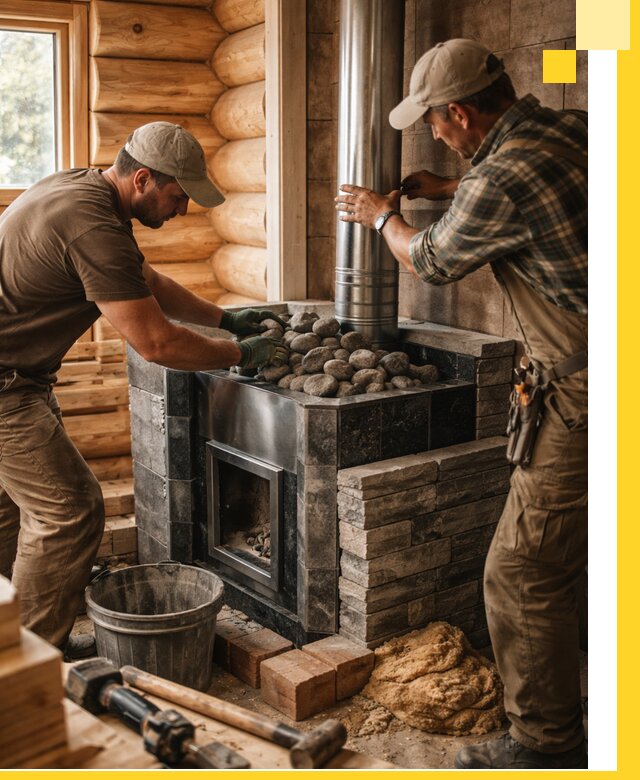 Строительство и отделка русских бань под ключ в Устях-Куте