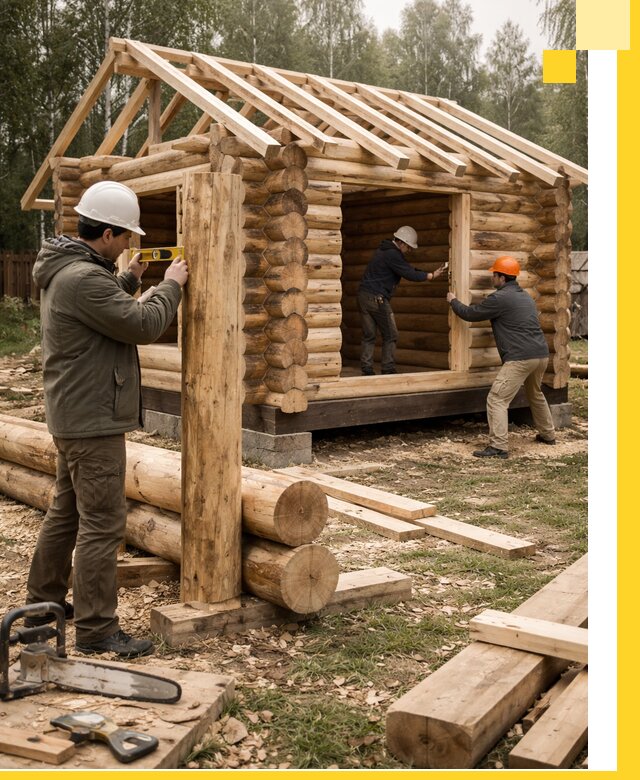 Строительство бань для дачи под ключ в Устях-Куте с доставкой и монтажом