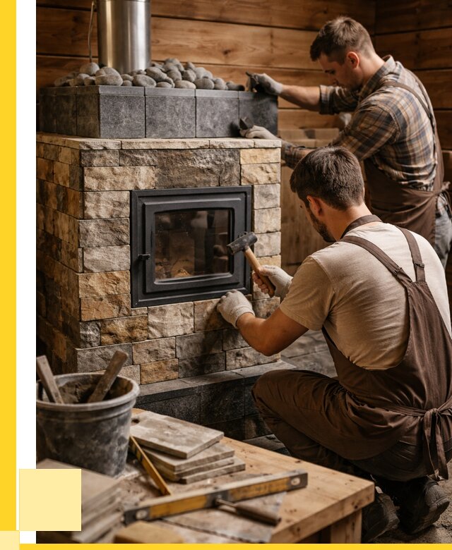 Облицовка банной печи в Устях-Куте от 15446 р. | ЭриданУтк